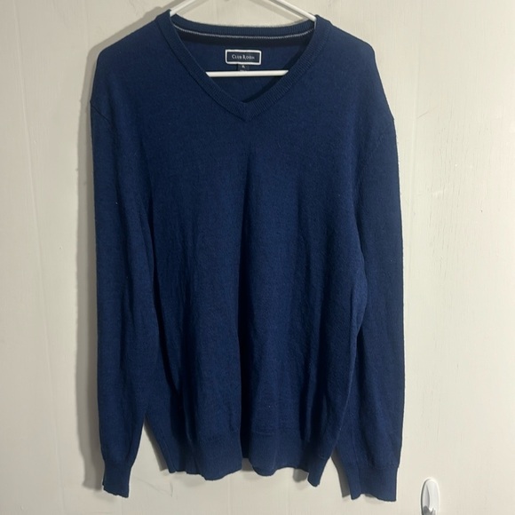 Club Room Merino Wool Blend V Neck Sweater Sz XL, very soft - Picture 1 of 6